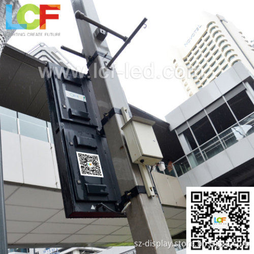 shopping advertising board p6 full color led post tv